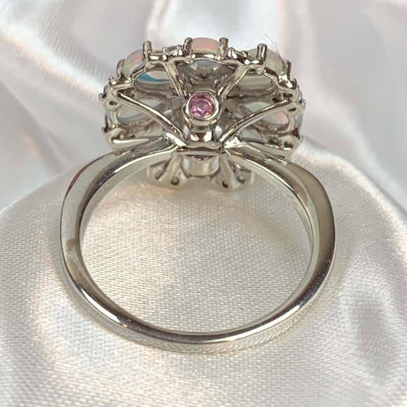 🌸Ethiopian Opal Cluster Ring🌸 - Picture 5 of 14